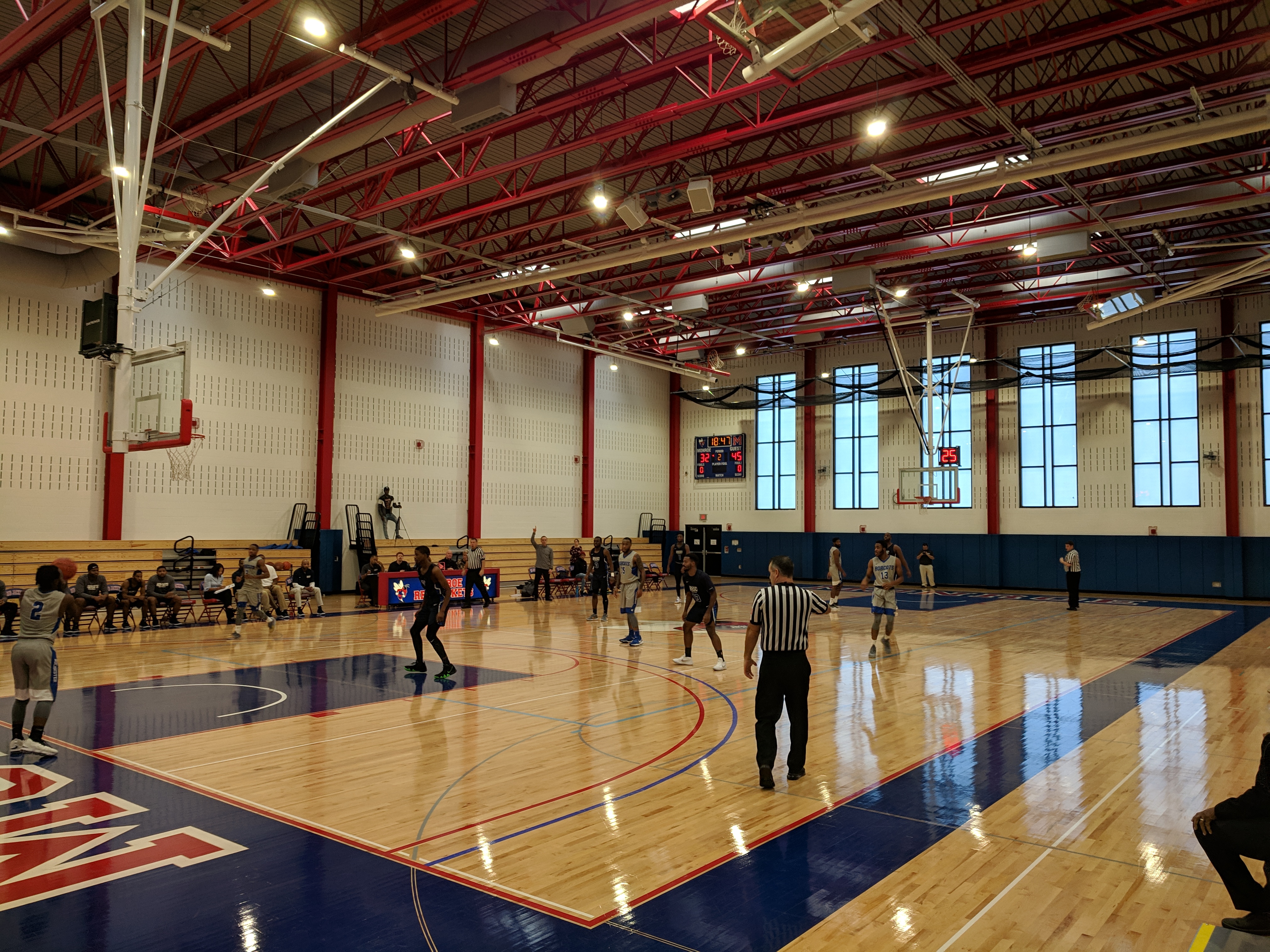 College gymnasium with equipment